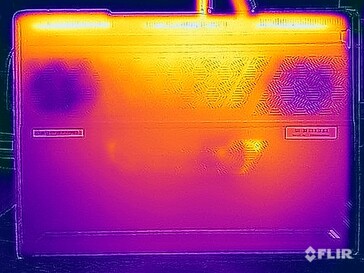 Test naprężeń temperatury powierzchni (spód)