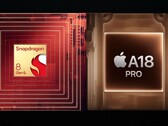 Applea18 Pro i Snapdragon 8 Gen 4 mają rozgrzać arenę SoC smartfonów. (Źródło obrazu: Apple, Qualcomm z poprawkami)