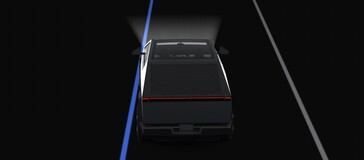 Asystent opuszczania pasa ruchu Cybertruck