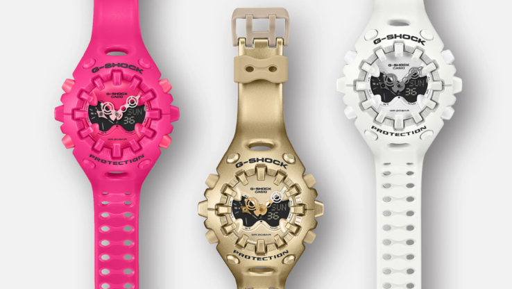Od lewej do prawej: zegarki Casio G-Shock GA-V01-4A, GA-V01-7A i GA-V01-9A. (Źródło zdjęcia: Casio)