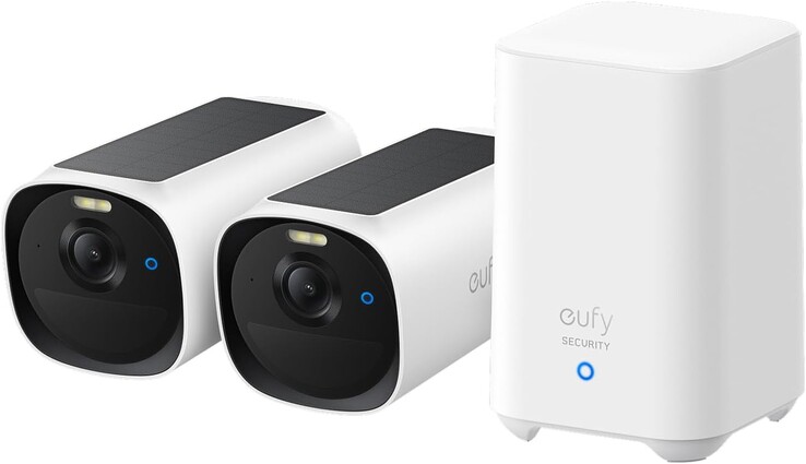 Zestaw eufyCam E40 zawiera dwie kamery E40 i bazę HomeBase 2. (Źródło obrazu: eufy)