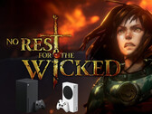 Grafika No Rest for the Wicked z konsolami Xbox poniżej (źródło obrazu: Moon Studios, Microsoft Gaming z poprawkami)