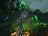 Zdjęcie przedstawiające walkę z bossem w grze „Dungeons of Sundaria”.