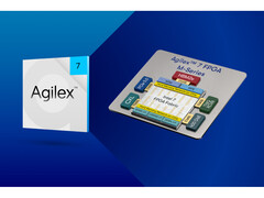 Schemat promocyjny przedstawiający elementy wewnętrzne układu FPGA Agilex 7 firmy Altera. (Źródło obrazu: Altera Newsroom)