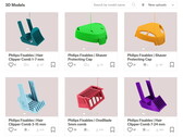 6 z 7 obecnie dostępnych modeli firmy Philips przeznaczonych do druku 3D