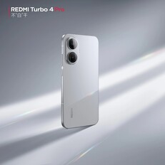 Redmi Turbo 4 w kolorze srebrnym. (Źródło zdjęcia: Redmi)