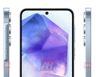 Render "Galaxy A55". (Źródło: Android Headlines)