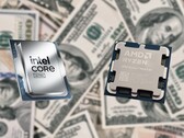 AMD i Intel podobno wypuszczą następców swoich procesorów obecnej generacji Zen 5 (na zdjęciu po prawej) i Arrow Lake (na zdjęciu po lewej) w 2026 roku. (Źródło zdjęcia: Unsplash, Intel, Notebookcheck, edytowane)