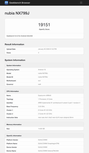 (Źródło obrazu: Geekbench)