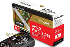 Radeon RX 7600 będzie pierwszym następcą serii RX 6600. (Źródło obrazu: VideoCardz)