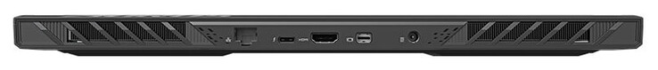 Tył: Gigabit Ethernet (2,5 GBit/s), Thunderbolt 4 (USB-C; Power Delivery), HDMI 2.1, Mini Displayport 1.4, złącze zasilania