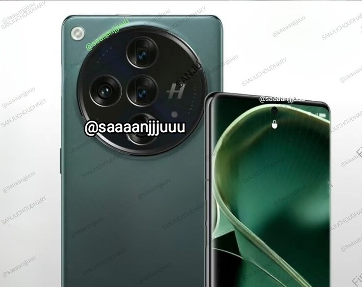 Najnowszy render serii "OPPO Find X7". (Źródło: Sanju Choudhary via Twitter/X)