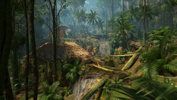 Obraz przedstawiający wioskę w Zielonym Piekle. (Źródło obrazu: Steam)