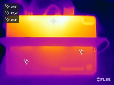 Test naprężeń temperatury powierzchni (tył)