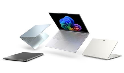 Acer Swift Air 16 jest dostępny w czterech kolorach. (Źródło obrazu: Acer)