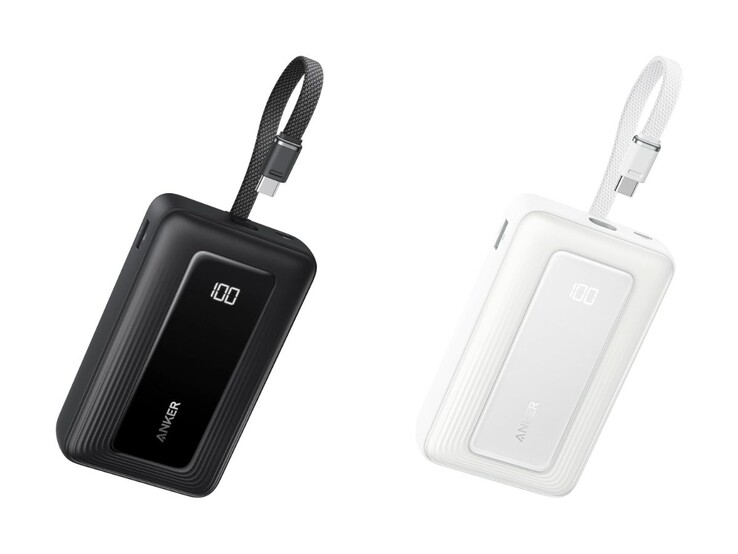 Czarna (po lewej) i biała (po prawej) wersja Anker Zolo Power Bank (20K, 45W). (Źródło zdjęcia: Anker)