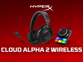 Słuchawki bezprzewodowe HyperX Cloud Alpha 2 są dostarczane ze stacją bazową. Na zdjęciu: zdjęcie promocyjne zestawu. (Źródło zdjęcia: HP - edytowane)