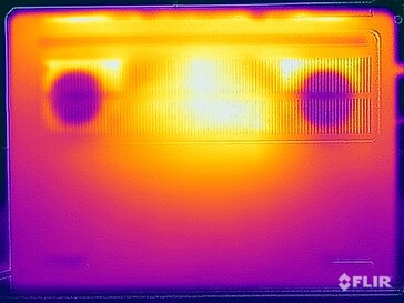 Temperatura powierzchni w teście obciążeniowym (na dole)
