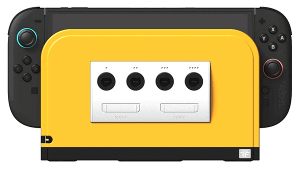Adapter BattleDock będzie miał wymienne płyty czołowe. (Źródło zdjęcia: Retro Fighters/Kickstarter)