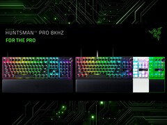 Klawiatura do gier Razer Huntsman V3 Pro 8KHz w różnych wersjach kolorystycznych (źródło zdjęcia: Razer PR z poprawkami)
