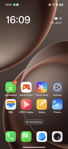 Oppo Find X9s Pro: Ekran główny
