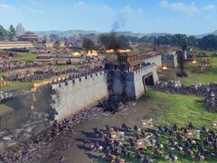 Obraz przedstawiający oblężenie w grze Total War: Three Kingdoms, która jest obecnie przeceniona o 70%.
