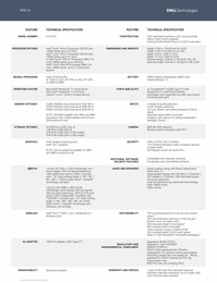 Dell XPS 14: Specyfikacja