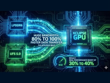 Wygenerowany przez sztuczną inteligencję obraz pokazujący poprawę wydajności GPU. (Źródło obrazu: Kaulenda on X)