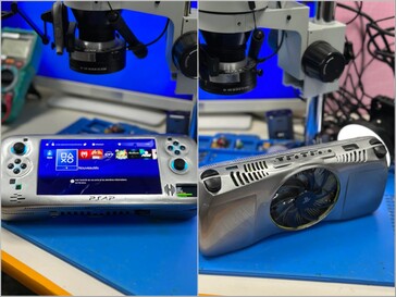 Ekran główny konsoli PS4 oraz górna część konsoli przenośnej.