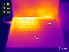 Górna strona podczas testu warunków skrajnych