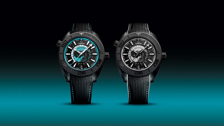 Zegarek Omega Seamaster Planet Ocean Worldtimer ma szare i turkusowe akcenty (źródło zdjęcia: Omega)