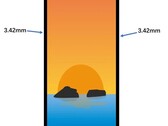 Samsung Galaxy S24 Ultra - nieoficjalna grafika panelu przedniego (Źródło: Ice universe)