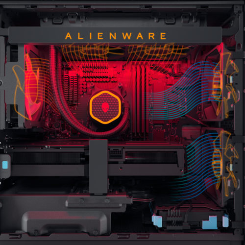 Alienware Aurora R15 - boczny panel przezroczysty (image via Dell)