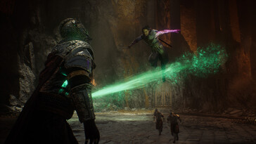 Ilustracja przedstawiająca bitwę w grze „Echoes of the End: Enhanced Edition”.