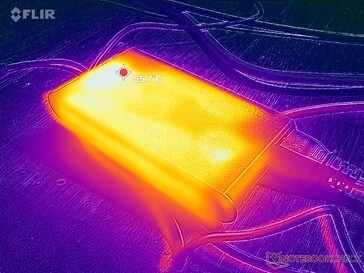 Zasilacz AC osiąga ponad 56 C podczas grania