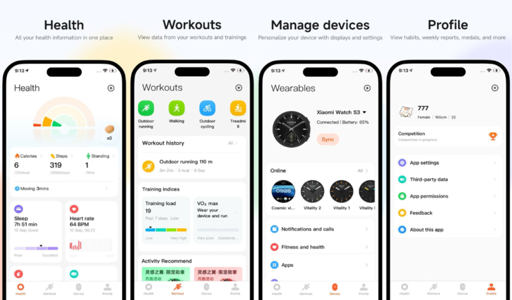 Nowa aplikacja Xiaomi Mi Fitness. (Źródło obrazu: Xiaomi)