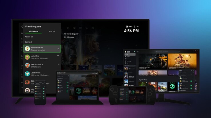 Nowe środowisko Xbox App Home powinno sprawić, że wszystko będzie bardziej spójne na różnych platformach, na których aplikacja jest dostępna. (Źródło obrazu: Microsoft)