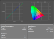 parametry obrazu przed kalibracją