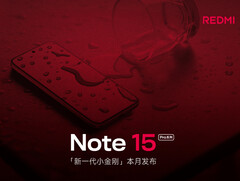 Jeden z nowych smartfonów Xiaomi Redmi Note 15 Pro skierowany jest w górę, odsłaniając płaski wyświetlacz. (Źródło zdjęcia: Xiaomi - edytowane)