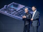 Prezes Hon Hai Liu Yangwei i CEO Nvidii Jensen Huang (Źródło zdjęcia: UDN)