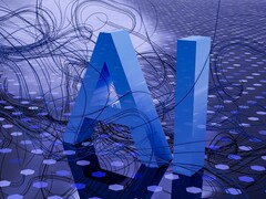 Dekoracyjny obraz z napisem &quot;AI&quot; (źródło obrazu: Steve Johnson via Unsplash; przycięte)