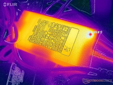 Zasilacz AC może nagrzewać się do ponad 65°C podczas pracy z wymagającymi obciążeniami