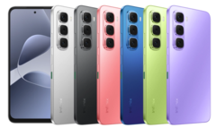 Infinix Hot 60i jest dostępny w eleganckiej czerni, tytanowym srebrze, niebieskim cieniu, neonowej czerwieni, zielonej łące i fioletowej duszy (źródło zdjęcia: Infinix)