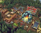 Zdjęcie przedstawiające budynki w grze „Against the Storm”, która jest obecnie dostępna na platformie Steam z 70% zniżką.