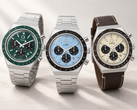Trzy nowe wersje modelu Q Timex Chronograph są dostępne w kolorach zielonym, lodowoniebieskim i khaki.