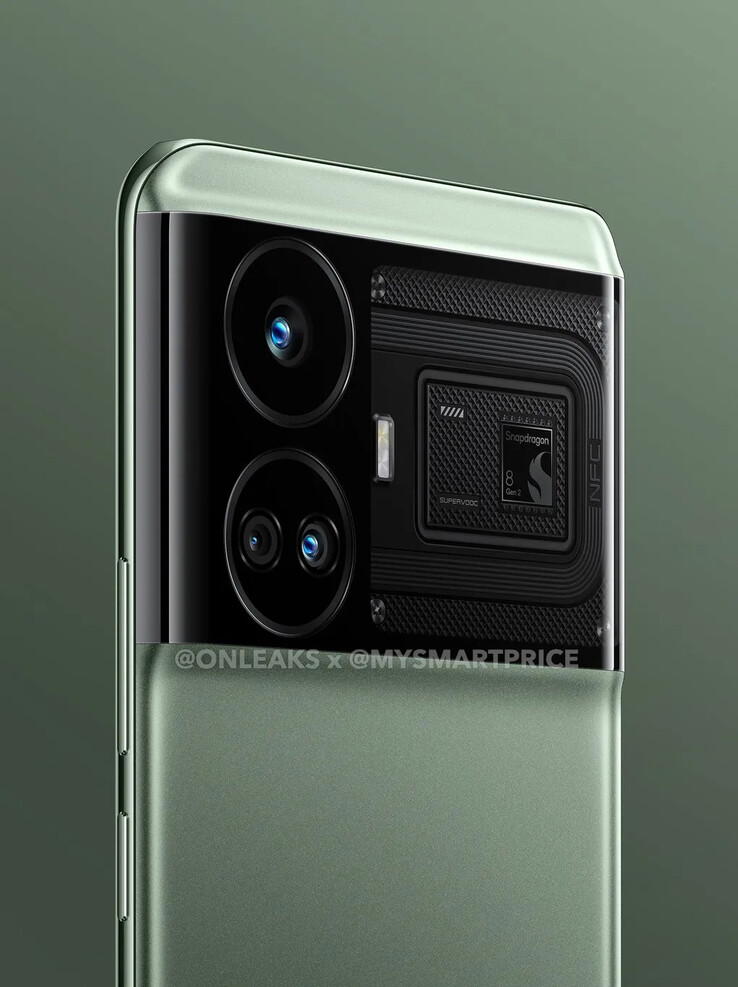 "Realme GT Neo6" staje się bardziej podobny do Pixela na nowych renderach. (Źródło: OnLeaks x MySmartPrice)