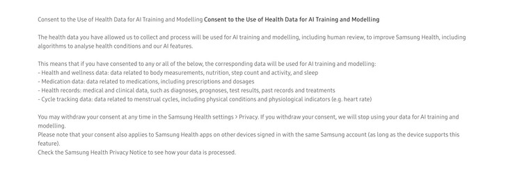 Aplikacja Samsung Health zachęca użytkowników do udostępniania swoich danych dotyczących zdrowia w celu szkolenia sztucznej inteligencji.