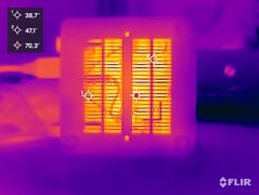 Minisforum Venus Series UN1245 vs. test obciążeniowy bez pokrywy obudowy)