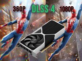 Nvidia RTX 4060 taktuje 90 FPS w Spider-Man 2 upscalowanym do 1080p z 360p przy użyciu DLSS 4. (Źródło obrazu: Steam, edytowane)