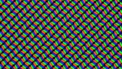 Tablet Pixel posiada klasyczną matrycę subpikseli RGB składającą się z jednej czerwonej, jednej niebieskiej i jednej zielonej diody.